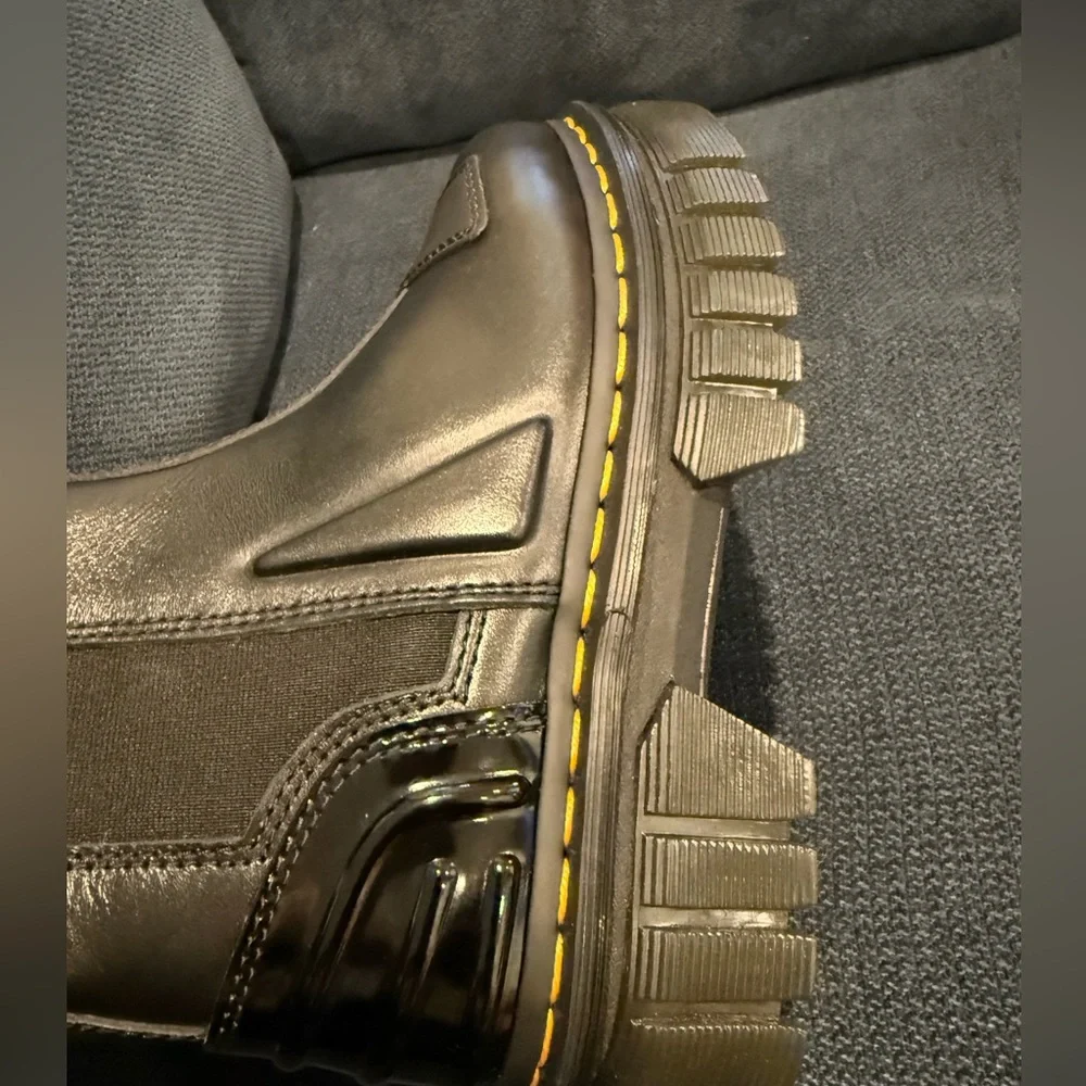 Dr. Martens AUDRICK ALTERNATIVE LEATHER CHELSEA HI‎ PLATFORM BOOTS